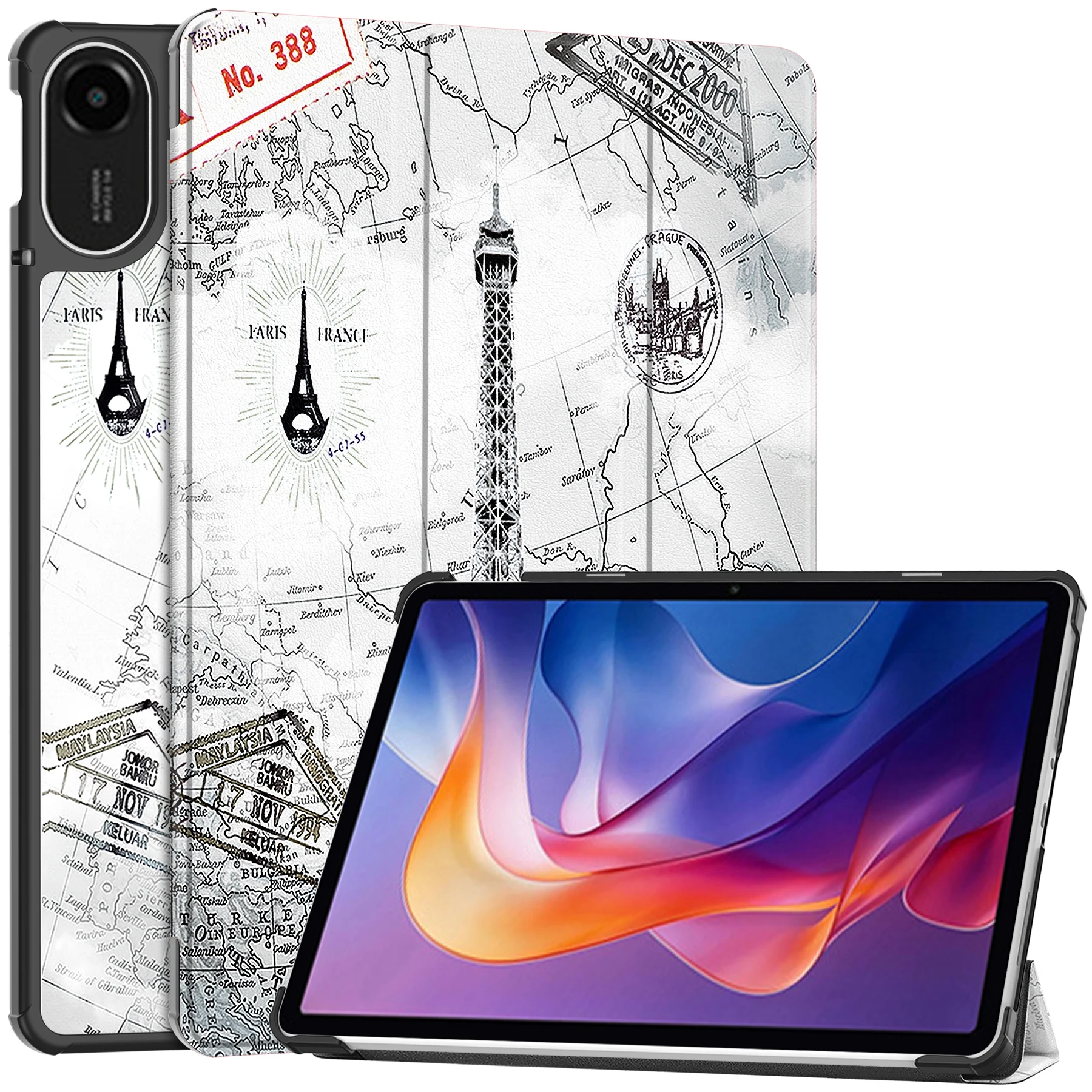 PU Leather Case For Xiaomi Redmi Pad 2 11 Inch 2025 Redmi Pad 2 9.7Inch 2026 Pad 2 SE 9.7 Inch Tri-fold Caster Hard Shell  Cover