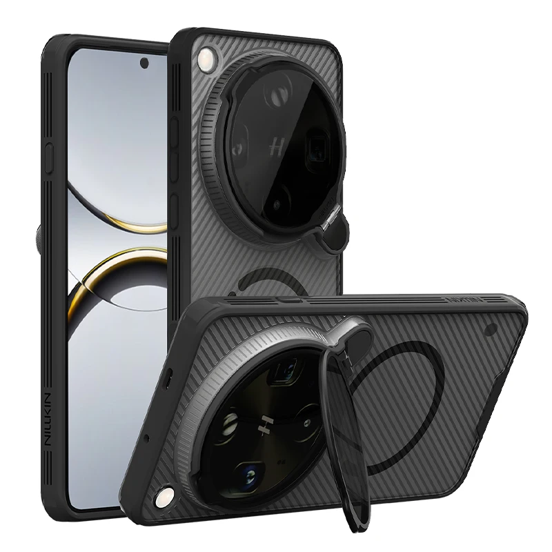 

Nillkin for OPPO Find X9 Ultra 5G Magnetic Case Camshield Prop Adapt Lens magsafe Camera with Stand Back Cover Protection