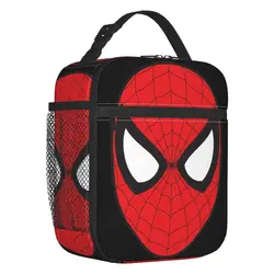 Custom Spider Man Anime Thermal Insulated Lunch Bag Women Superhero Resuable Lunch Tote for Kids Storage Food Box