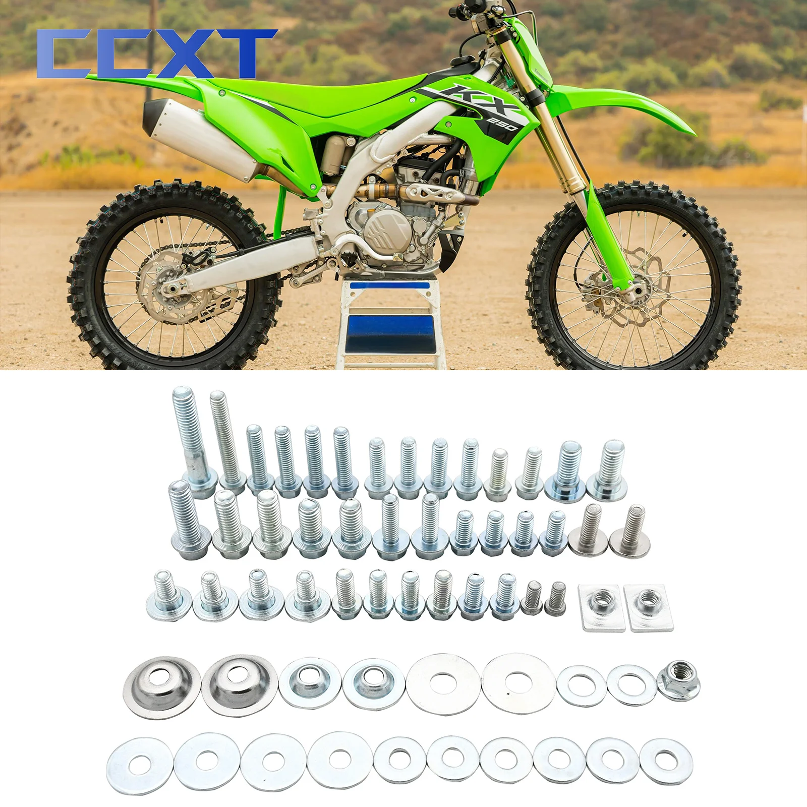 Motorcycles Fairing Fender Screw Bolt Kit Fastener Set For Kawasaki KX125 KX250 KX250F KX450F KLX250 KLX450 125-500 2003-2023