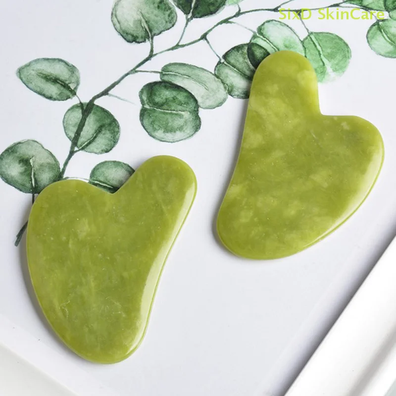 1PC Natuurlijke Guasha Facial Jade Gezicht Lichaamsverzorging SPA Gua Sha Board Massager Tool