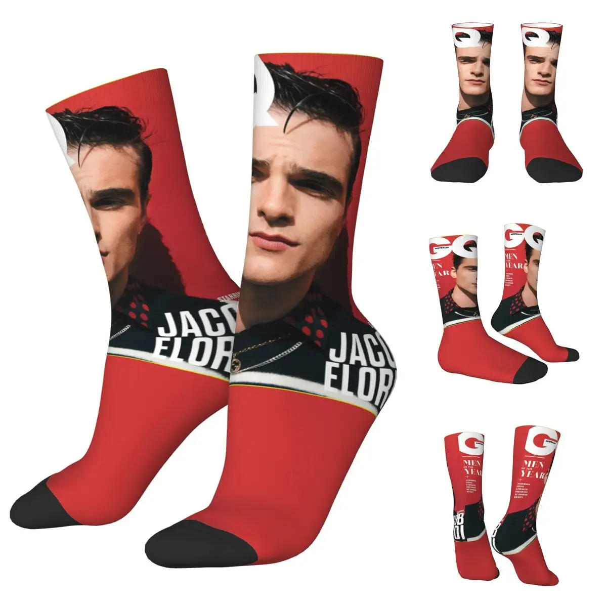 

Cool Jacob Elordi Film Unisex Socks,Warm 3D Print Happy Socks Street Style Crazy Sock