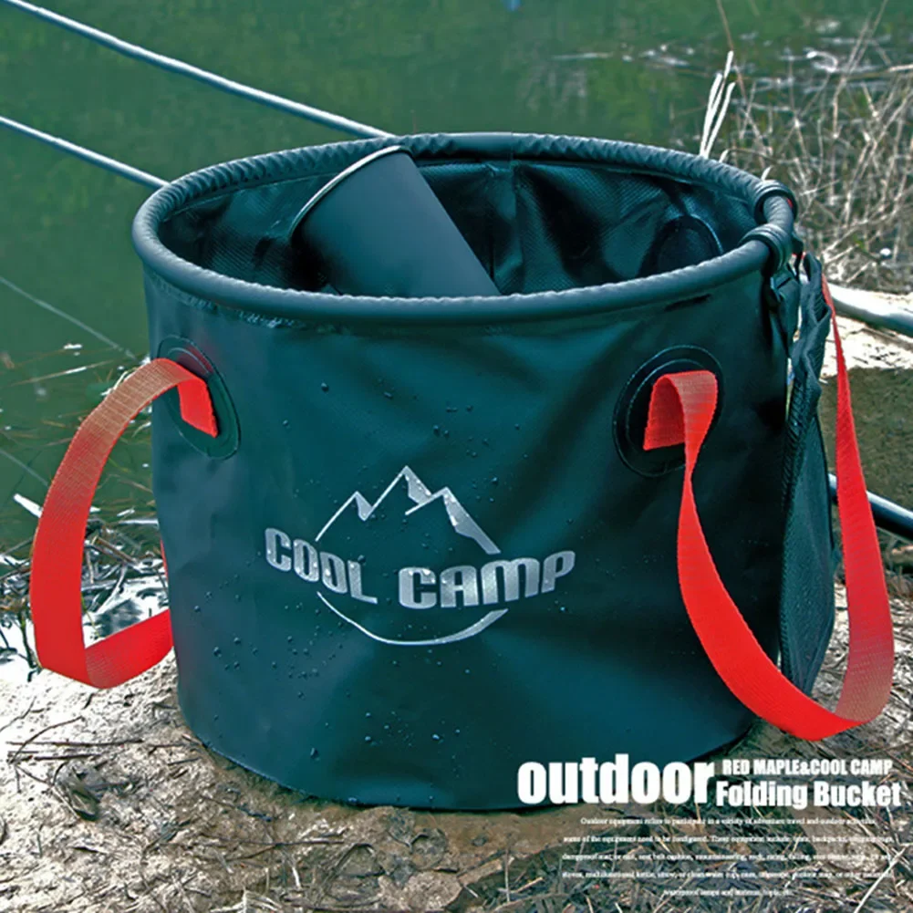 

20L Outdoor Camping Folding Bucket Fishing Washing Bucket Fishing Bucket Car Dish Camping Basin Storage Cleaning Bucket