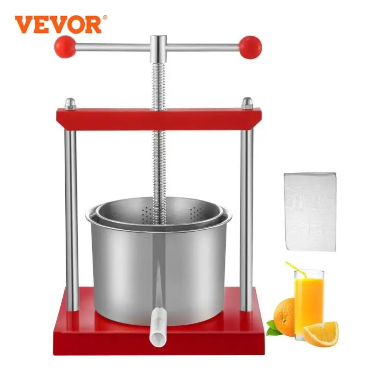 VEVOR Orange Juicer Extractor 2L 3.5L 5.5L Stainless Steel Household Manual Squeezer Fruit Tincture Pressing Kitchen Machine