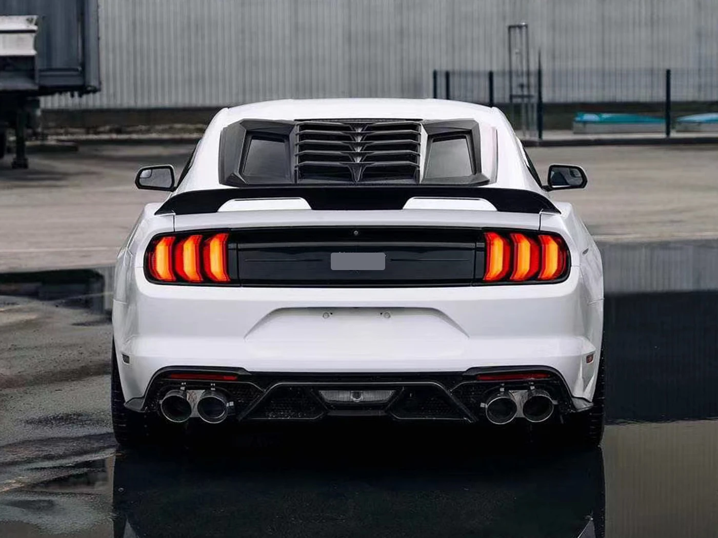 Car Accesorios High Quality GT500 Style Body Kit For Ford Mustang Rear Bumper Bodykit 2015-2017