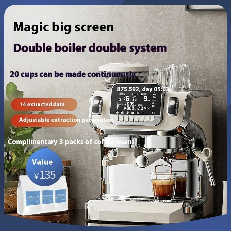 Automatic single shot coffee making machine high performance display espresso coffee maker with beans grinder