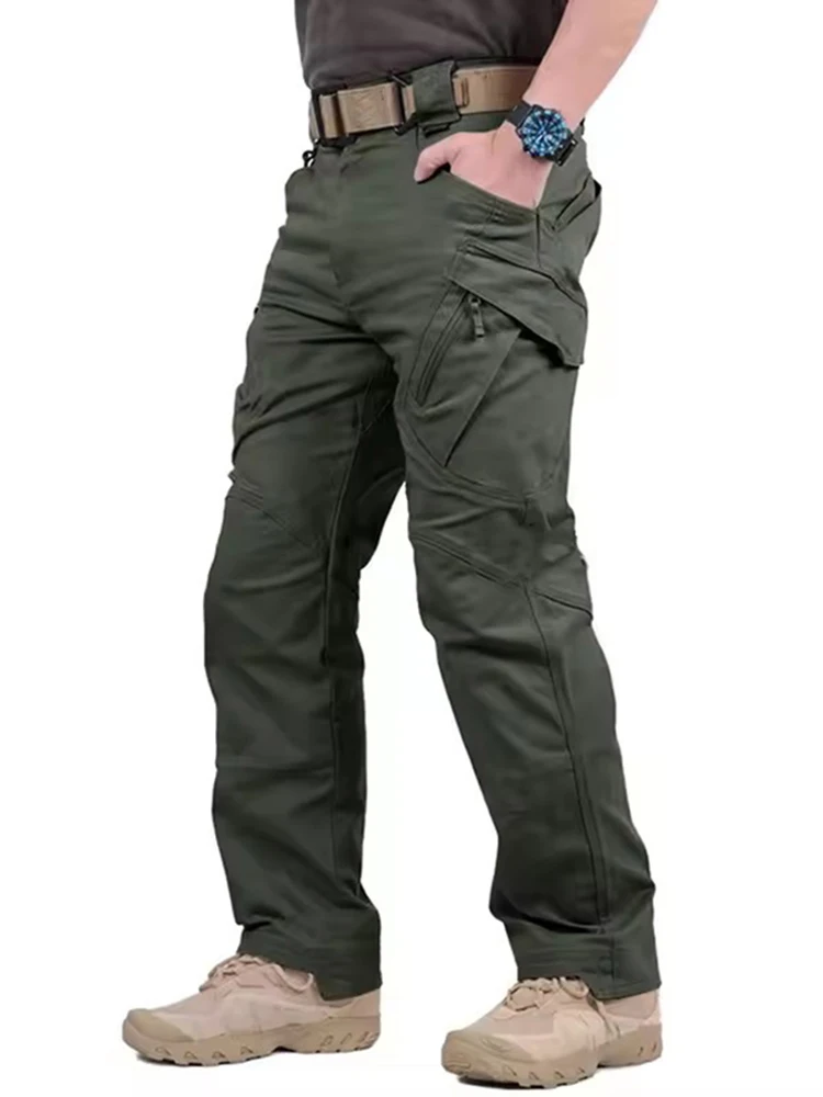 

City Tactical Cargo Pants Men's Casual Outdoor Climbing Hiking Camping Multi-pocket Long Pants Fashion Classic Trousers