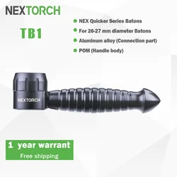 NEXTORCH TB1 Detachable T-handle, Easy to hold and protect, For 26-27 mm diameter Quicker Batons, POM, Strong wear-resista