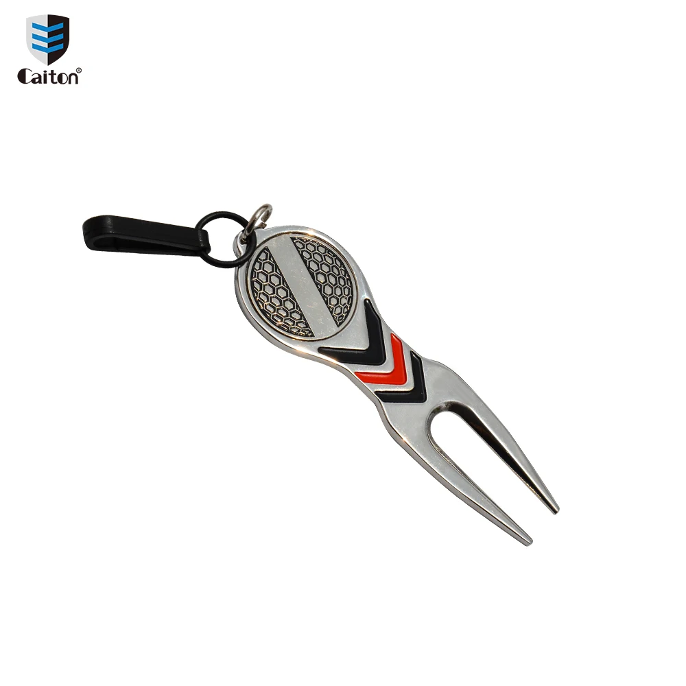 Caiton High Quality Golf Divot Repair Tool, Aluminum Alloy Material& Detachable Golf Ball Marker