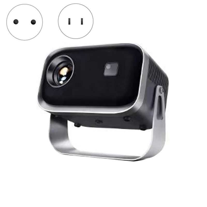 

Mini Wifi Projector With Bluetooth 1080P Electric Focus Home Theater Portable Projector 360°Adjustable Stand Easy To Use EU Plug