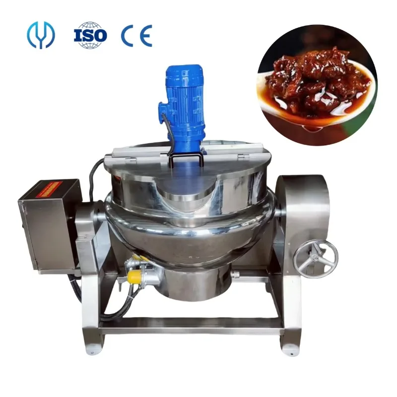 50L/100l/200l/300l/500L/1000L High Quality Industrial Jacketed Steam Gas Induction Kettle Electric Boiling Pot Jacketed Pot
