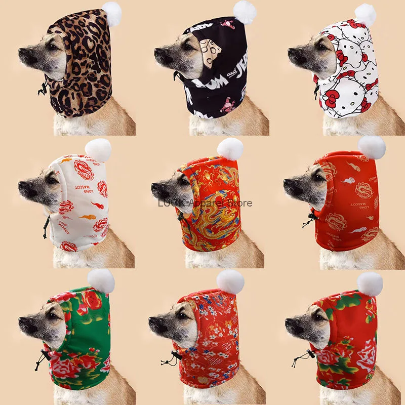 

Dog Hat With Winter Velvet And Thick Warm Christmas Hat Bear Shiba Inu New Year's Celebration Cute Winter Hat