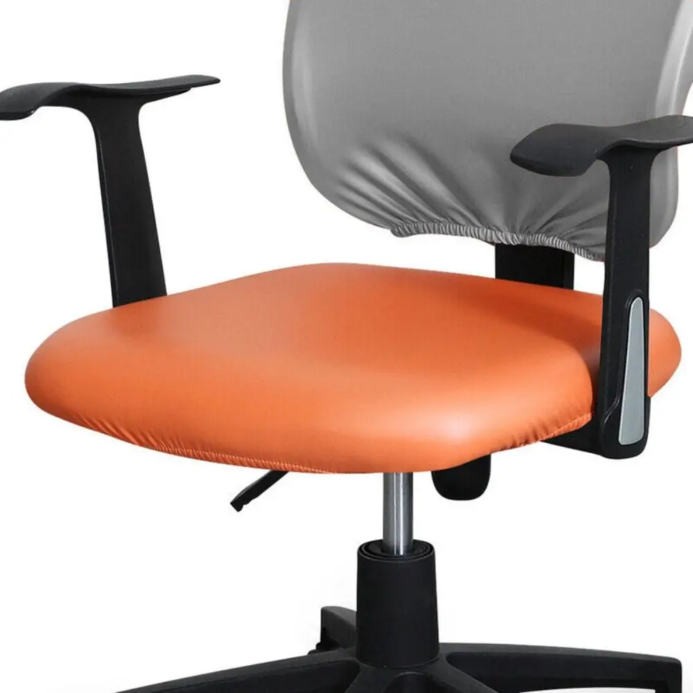 Universal Waterproof Computer Chair Covers Office Elasticity Chair Slipcovers PU Leather Chair Seat Covers