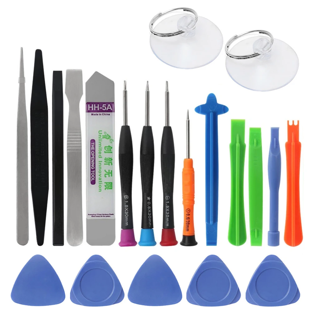 Mobile Phone Repair Tools 21 in 1 Kit Spudger Pry Opening Tool Screwdriver Set for iPhone X 8 7 6S 6 Plus Tablets Hand Tools Set