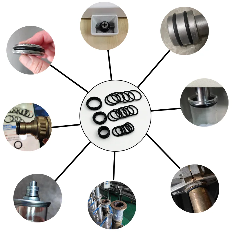 Gummi O Ring Dichtung Unterlegscheibe NBR Schwarz O-ring Sanitär Dichtung Korrosion Öl Beständig Hohe Temperatur Auto Automotive Reparatur Oring – Detail 2