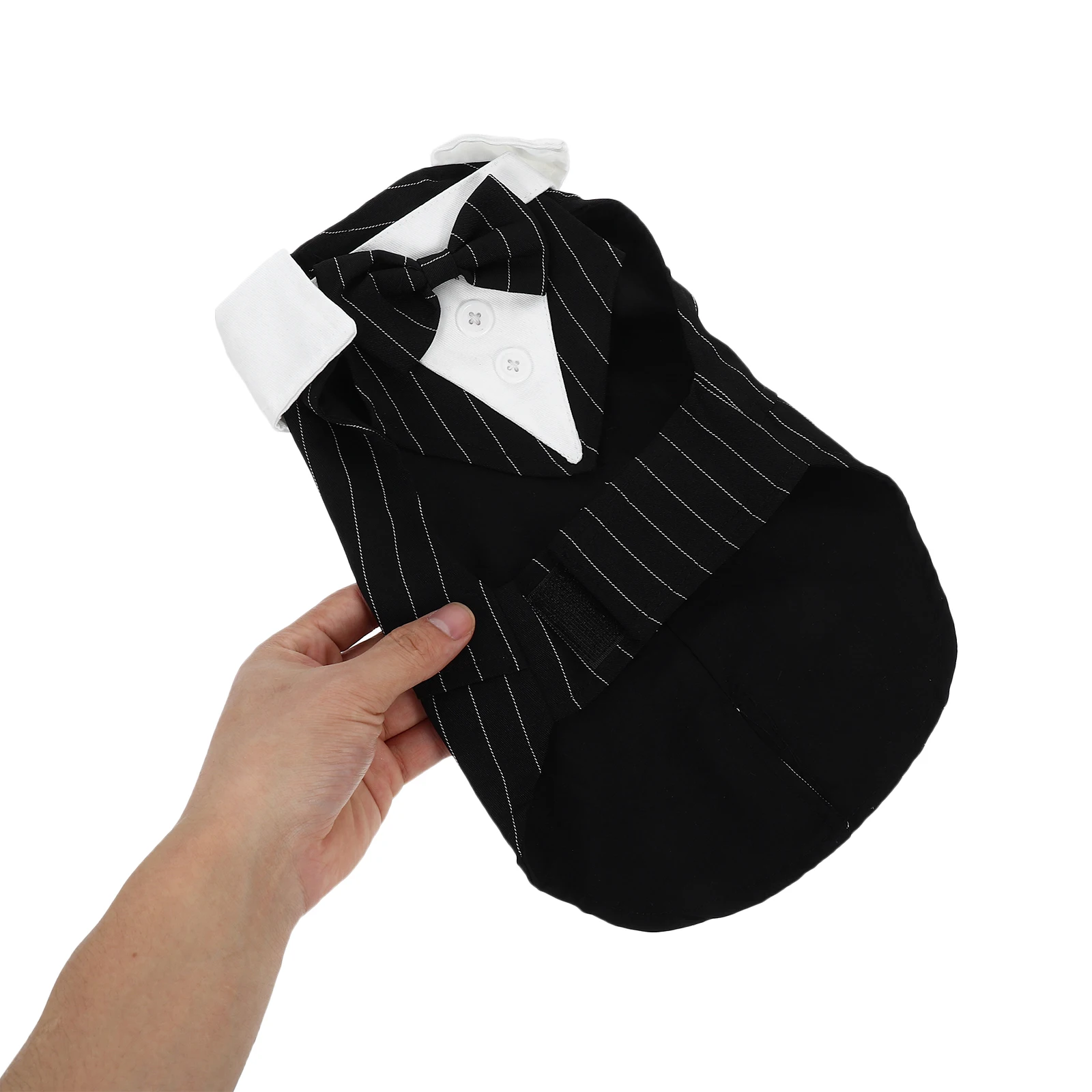

Pet Tuxedo Puppy Suit Stylish Puppy Tuxedo Decorative Buttons Comfortable Dog Clothes for Wedding Party Formal Occasions