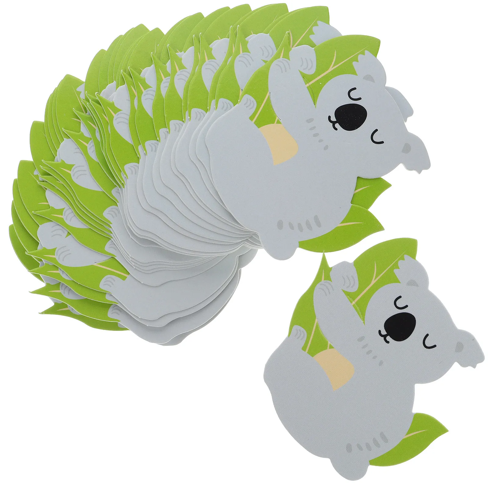 100Pcs Koala Lollipop Paper Cards Candy Packaging Decoration Kids Party DIY Wrapping Decoration Lollipop Card Wrap Paper Card