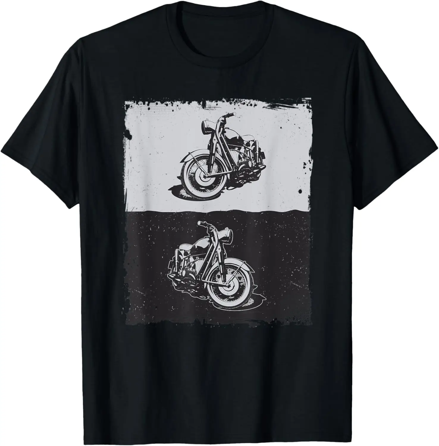 

Vintage Biker Shirt Motorcycle Old School to Destroy Silence T-Shirt Motorcycle