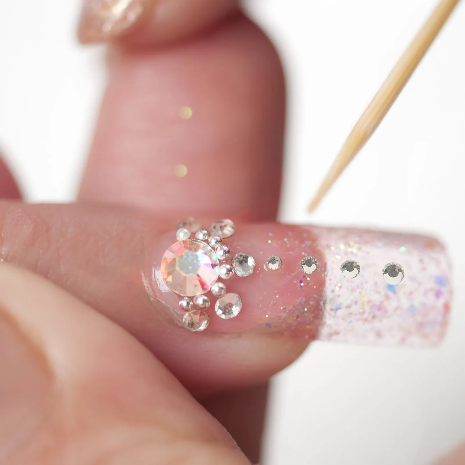 

1 Box Waterfall Rhinestone Nail Tips DIY Shiny Decorative Charms for Manicure Art Design Flatback Crystals Accessories