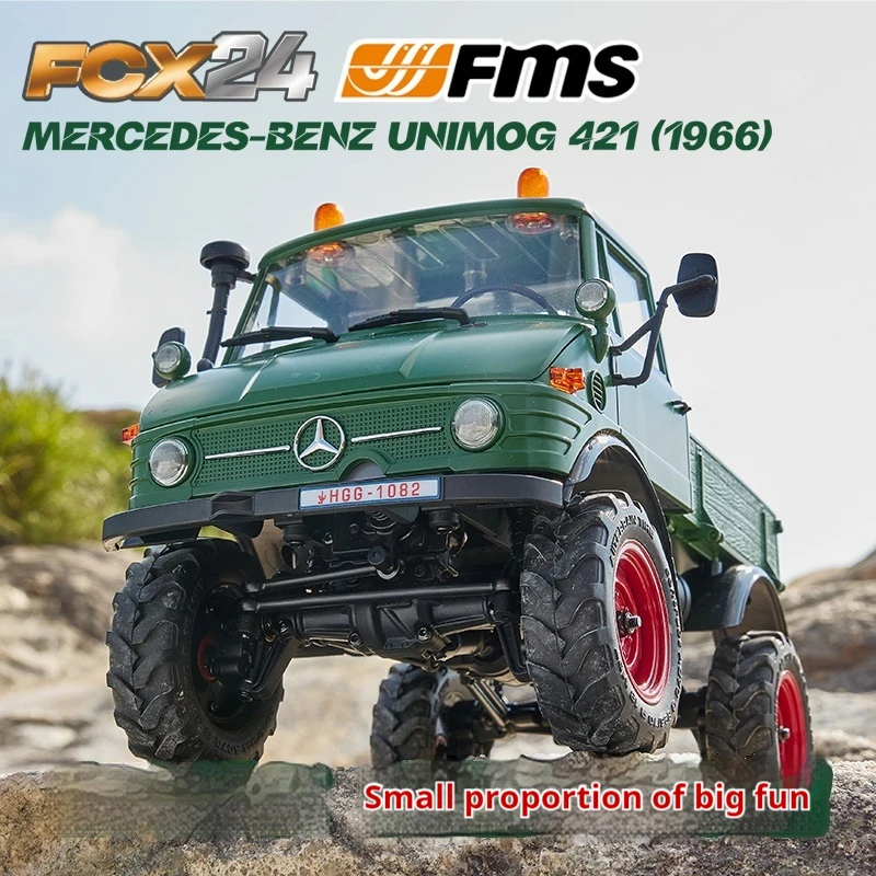 FMS 1/24 Unimok FCX series off-road four-wheel drive RC climbing car remote control electric simulation car model.