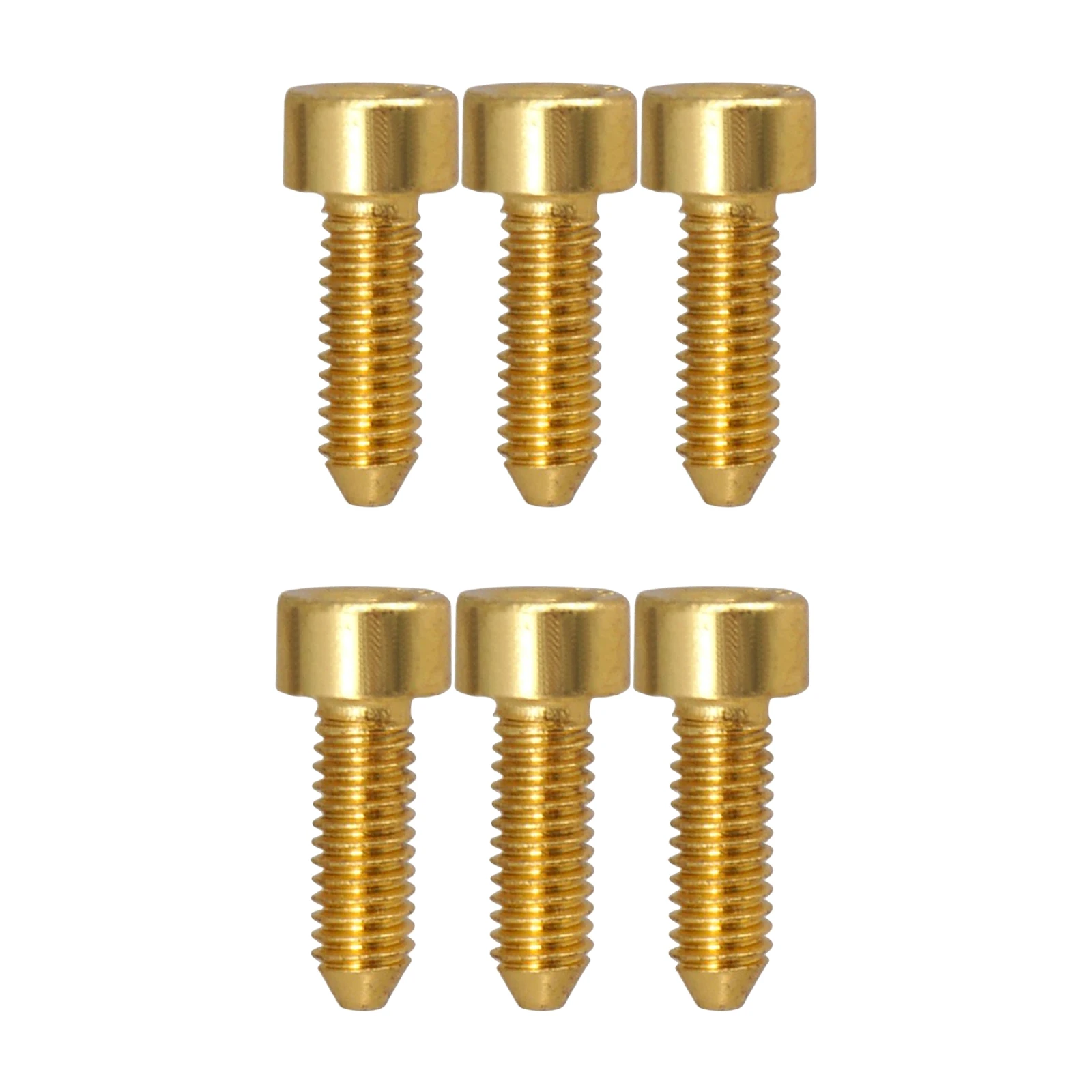 6Pcs Electric Guitar Bridge Saddles Locking String Screws for Hexagon Screws Musical Instrument Guitar Accessories Parts