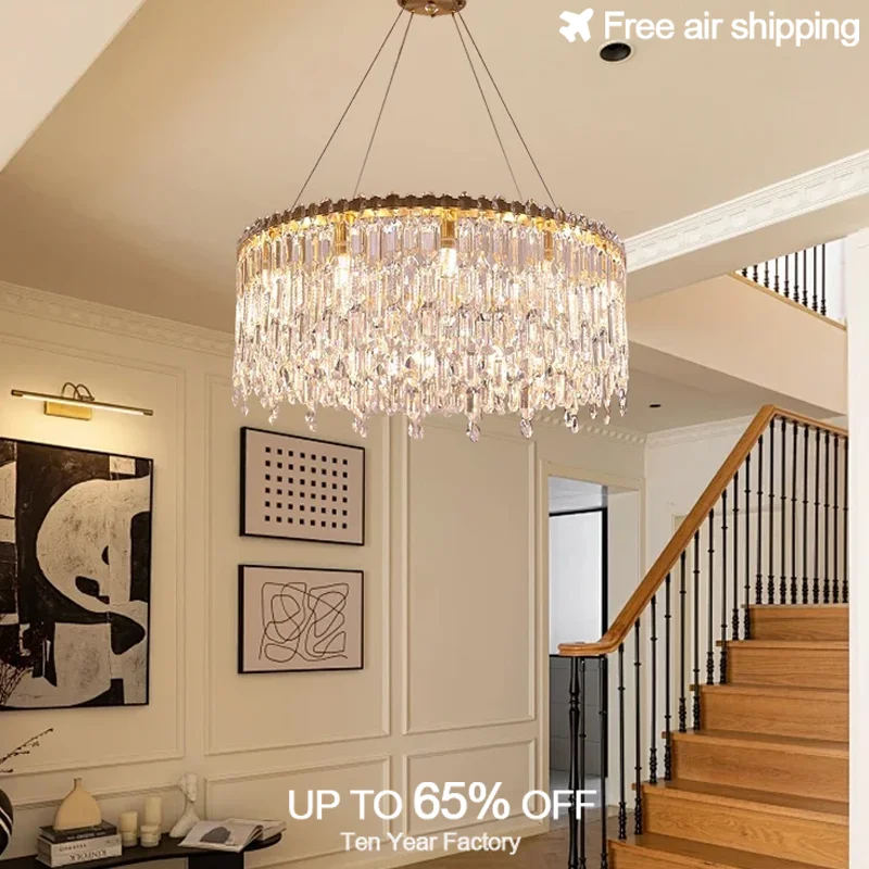 الفاخرة الذهب كروية كريستال شرابة LED الثريا E14 ارتفاع قابل للتعديل ضوء السقف الداخلي لغرفة المعيشة ديكور