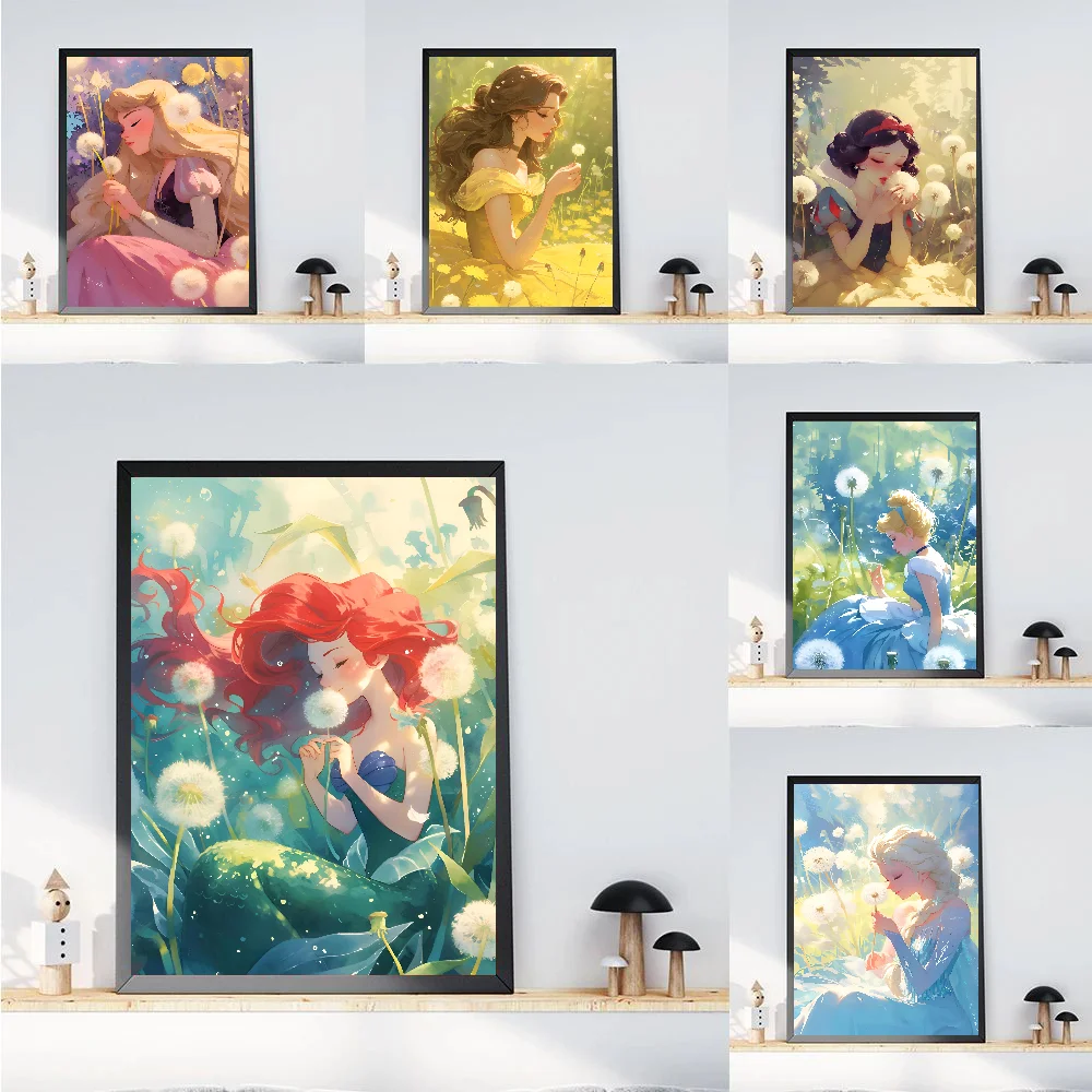 Pretty Princess Poster Paper Print Home Bedroom Entrance Bar Cafe Art Painting Decoration