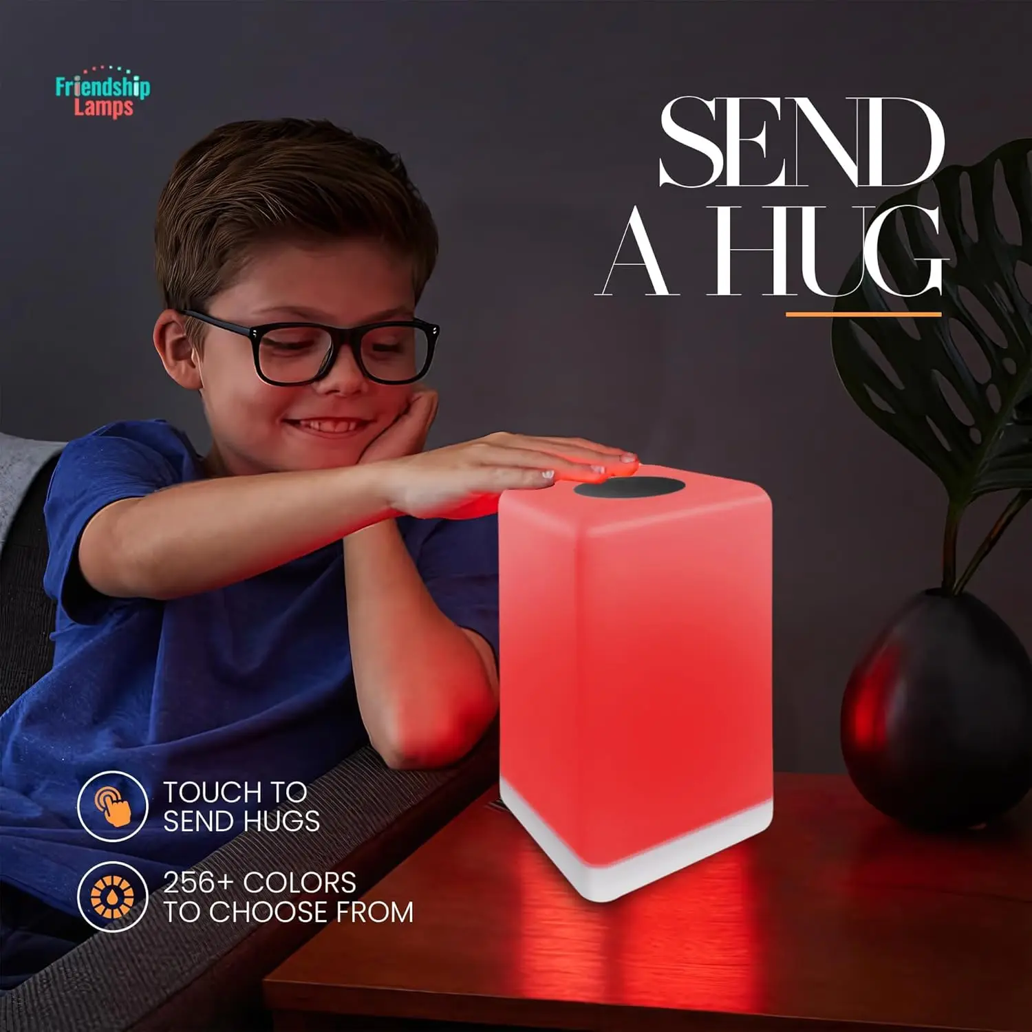 مجموعة مصابيح تعمل باللمس لمسافات طويلة مكونة من قطعتين - مصابيح LED Wi-Fi للأصدقاء والعائلة، هدايا فريدة مع إعداد سهل التطبيقات