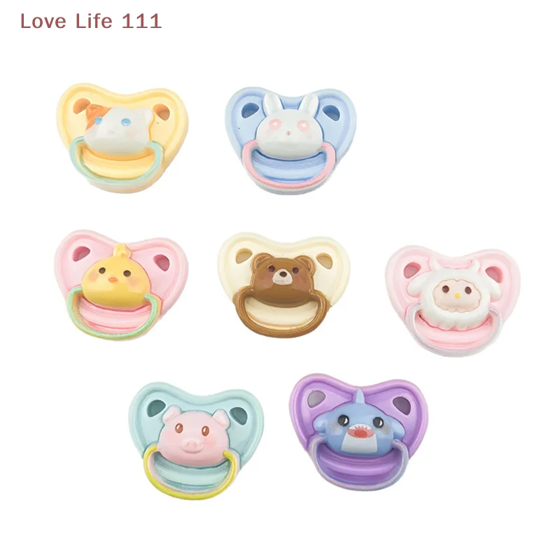 Nieuwe 10 Stuks Mooie Mini Pop Fopspeen Speelhuis Levert Dummy Tepels Voor Pop Babypoppen Kinderen Speelgoed Baby Fopspeen accessoires