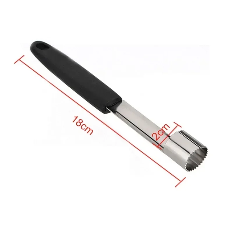 1pc Fruit Corer Kitchen Tool, Stainless Steel Fruit Core Remover Easy Coring Handle Kitchen Accessory Handheld Food Prep Tool