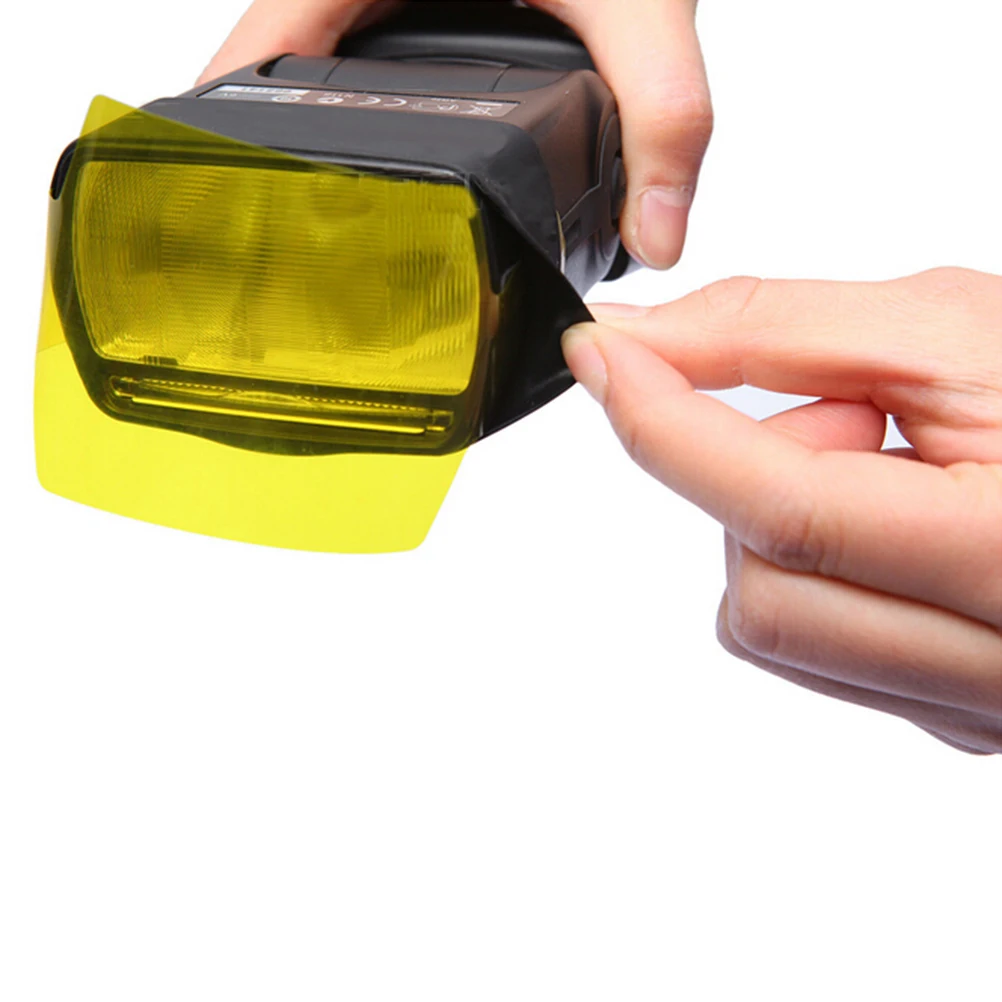 20Pcs Camera Flash Color Gels Filter Set Photographic Gel Filters for Studio Photography Lighting