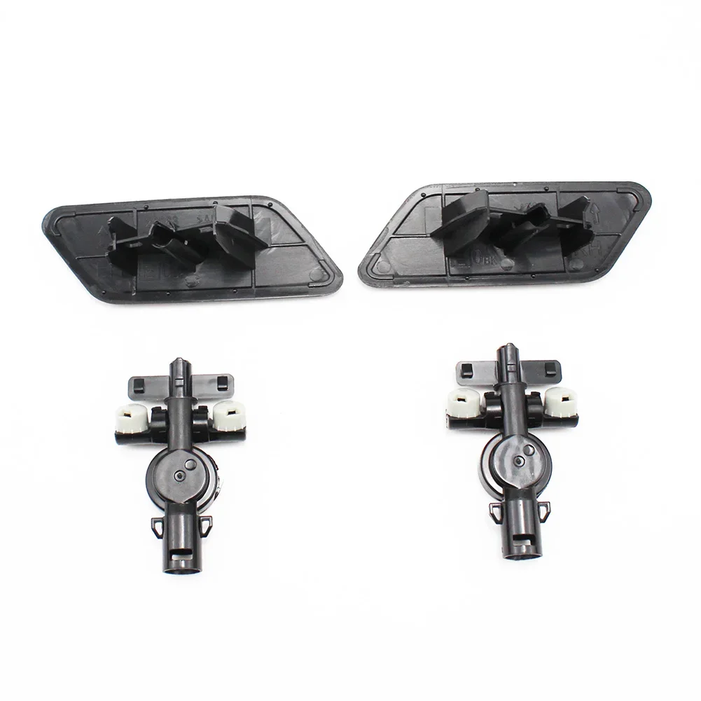 Pair Front Bumper HeadLight Washer Spray Nozzle Cover Left Right With Connector Holder for Subaru Outback 2010-2012