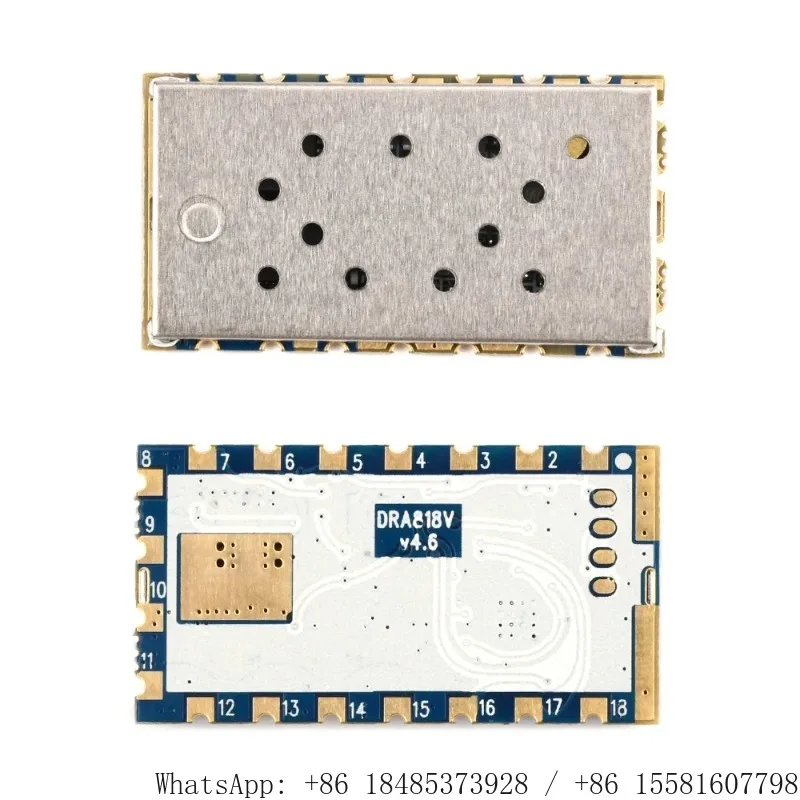 DRA818V Wireless Transceiver Module VHF UHF 144-174MHz 400-470MHz HAM Radio Board for Amateur Radio DIY Communication Project