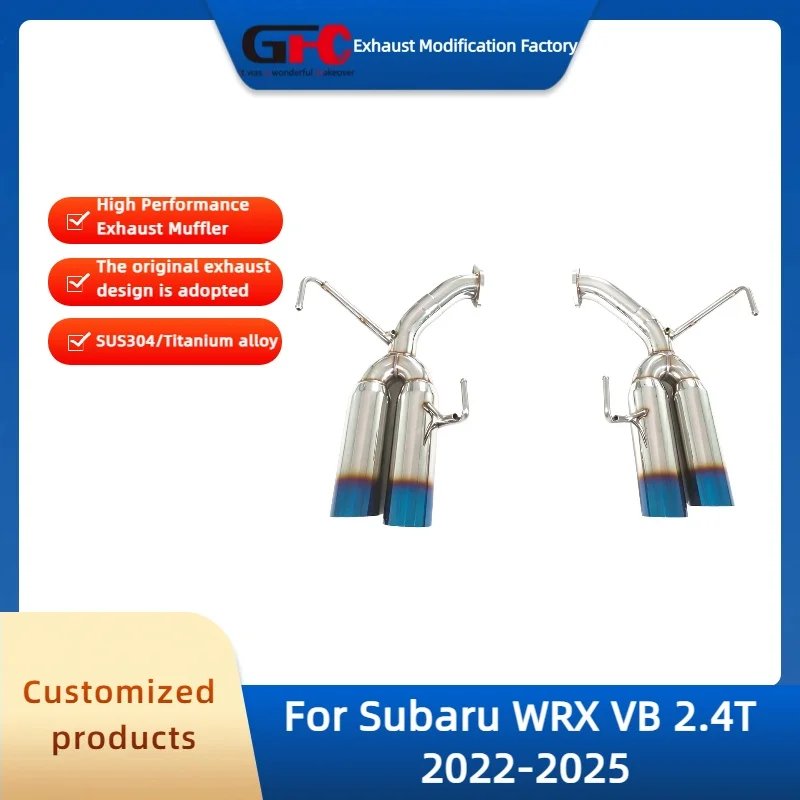 

GFC Axle Back Rear Exhaust Pipe for Subaru WRX VB 2.4T 2022-2025 High-Performance 304 Stainless Steel Exhaust Muffler System