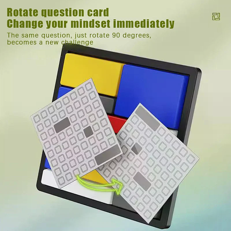 Puzzle d'entraînement à la pensée logique pour tout-petits, Cubes Montessori, jeux de société, jouets éducatifs interactifs Parent-enfant, jeux de fête