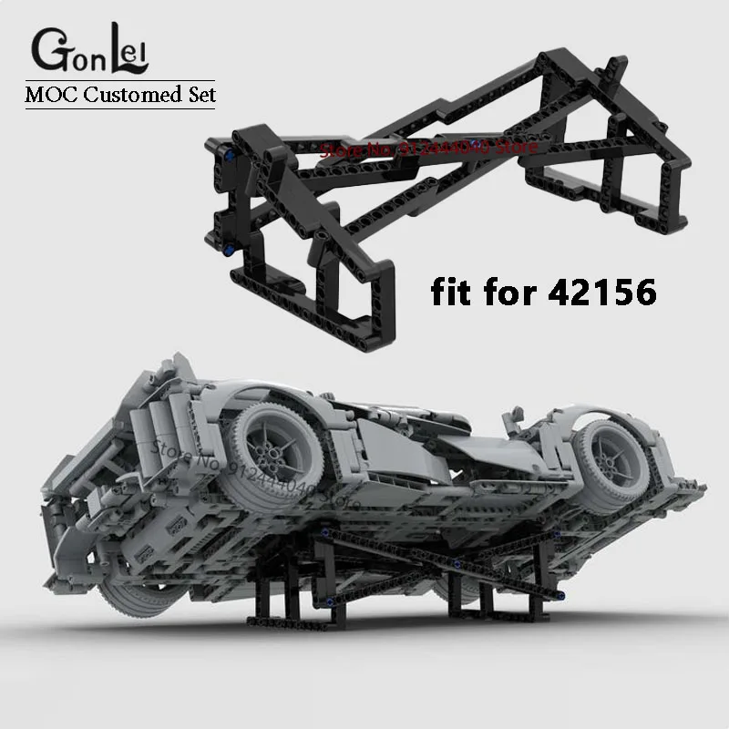 98PCS MOC Display Stand (no Cars ) Fit for 42156 Technical Car  9X8 Mans Hybrid Hypercar DIY Bricks Model Toys Gifts Showing