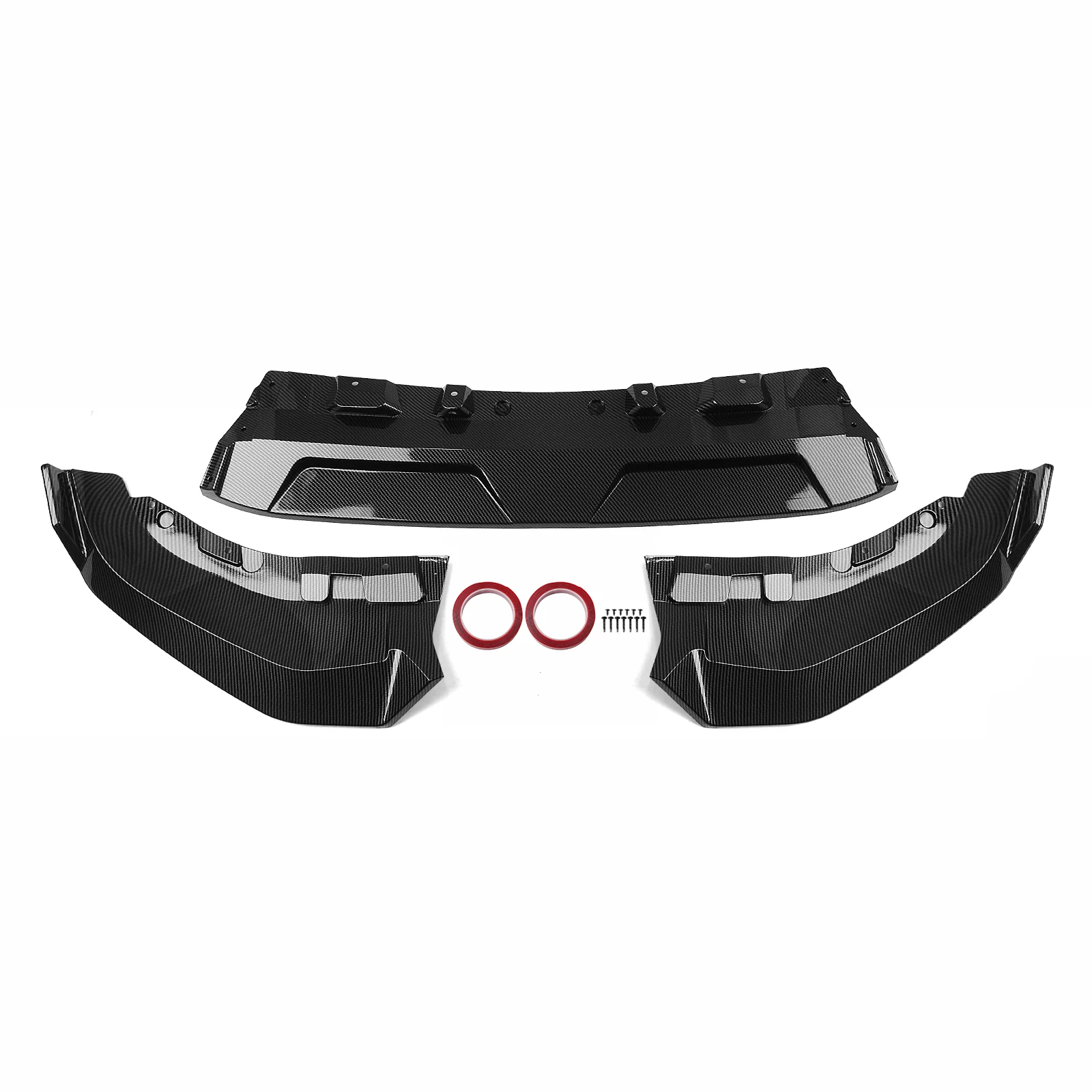 For BMW G07 X7 2023-2024 Competition Front Bumper Spoiler Lip Carbon Fiber Loo/Gloss Black Lower Plate Splitter Blade Protector