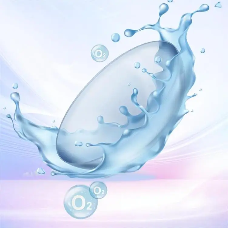 2pairs Soft Transparent Contact Lens Monthly use For Myopia Eyes Clear Lenses With Degree
