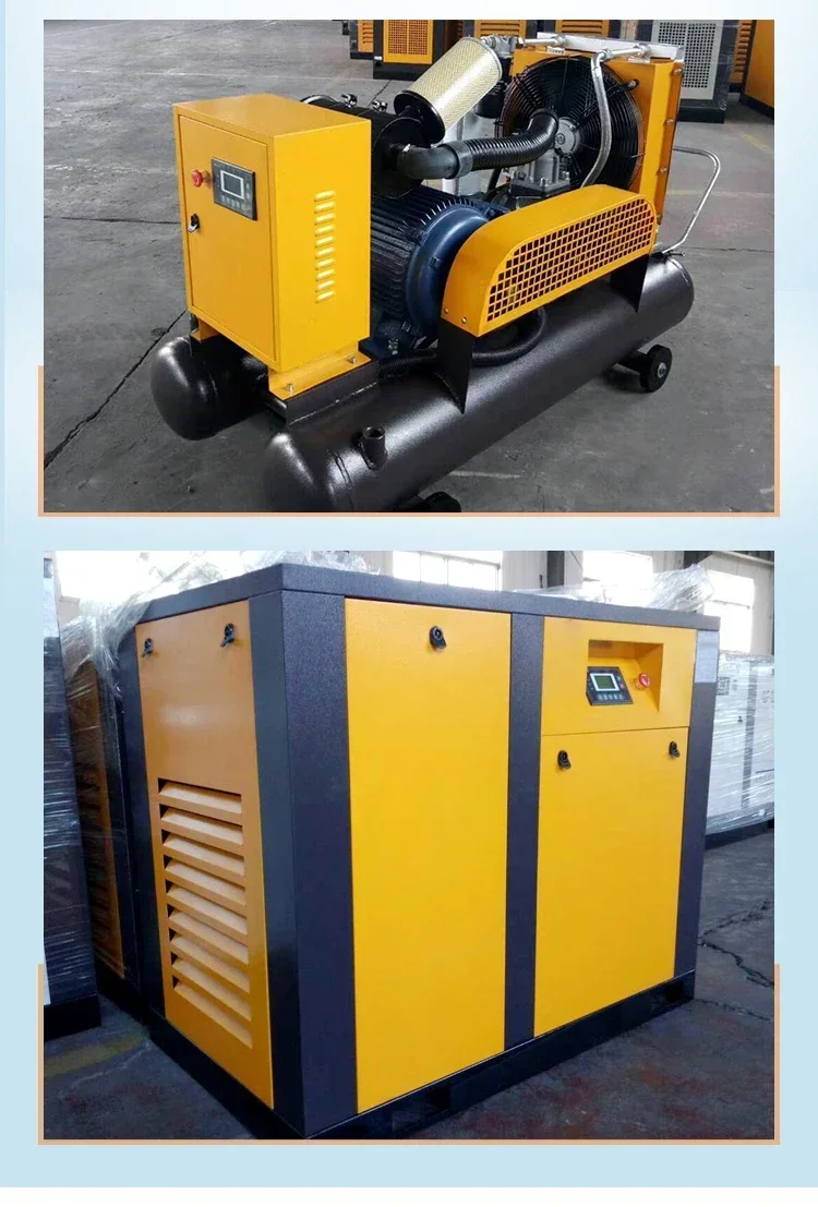 15KW 22HP Professional Screw Air Compressor Heavy Duty Rotary Type Low Maintenance Industrial Tool