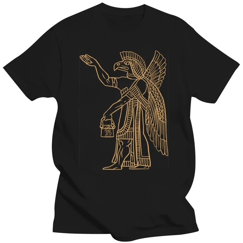 Egyptian Ancient Egypt Culture Anunnaki Men Tshirt Vintage Graphic Clothes Design Pure Cotton Harajuku T Shirts heavyweight 2024