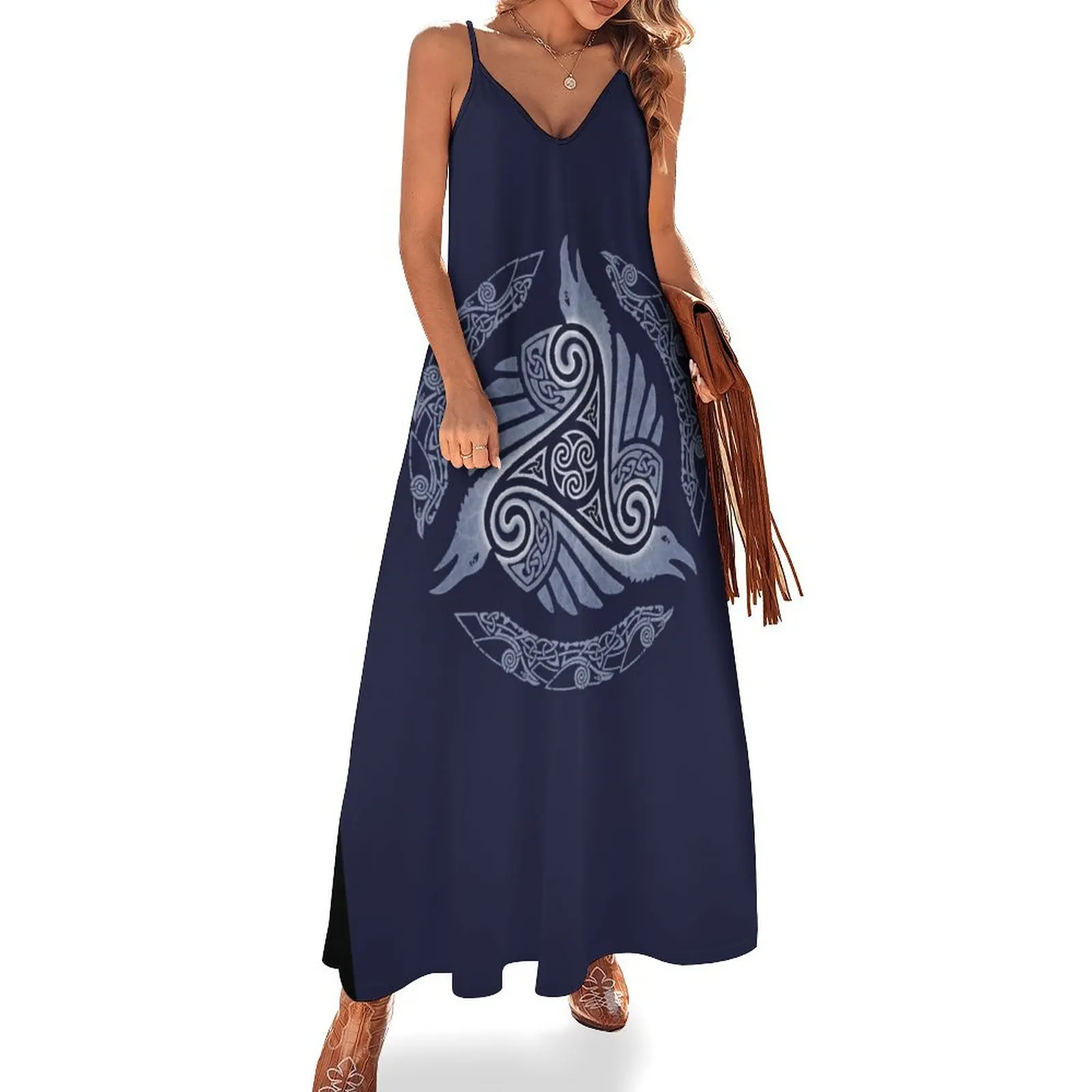 

RAVEN'S FEAST Sleeveless Long Dress wedding dresses for parties elegant dresses plus sizes evening dress Dress