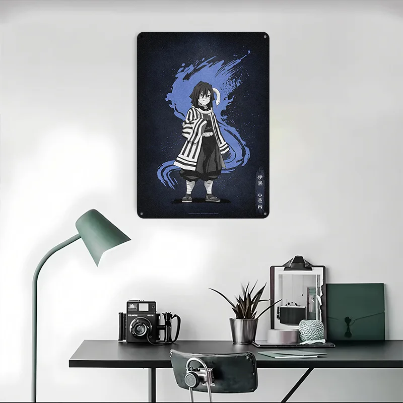 أوباناي إيغورو-ثعبان هاشيرا تين تسجيل الجدار ملصق فني ديكور المنزل خمر علامات معدنية الرجعية للديكور المنزل ركن القهوة #4