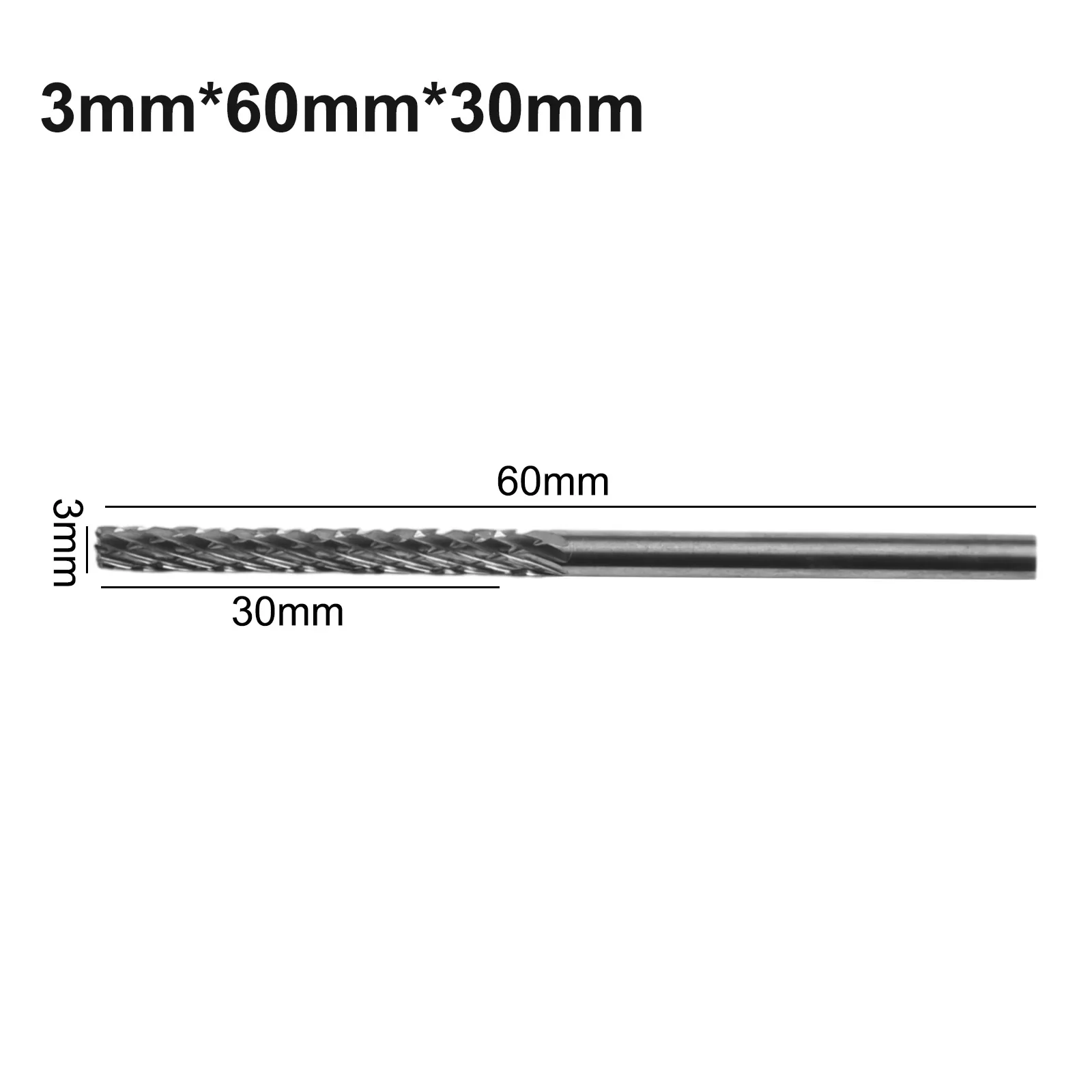 Imagem -02 - Tungstênio Carbide Fresadora Ferramenta Dremel Cabeça de Moagem Burr Cut Rotary File Brocas para Processamento de Metal mm Shank