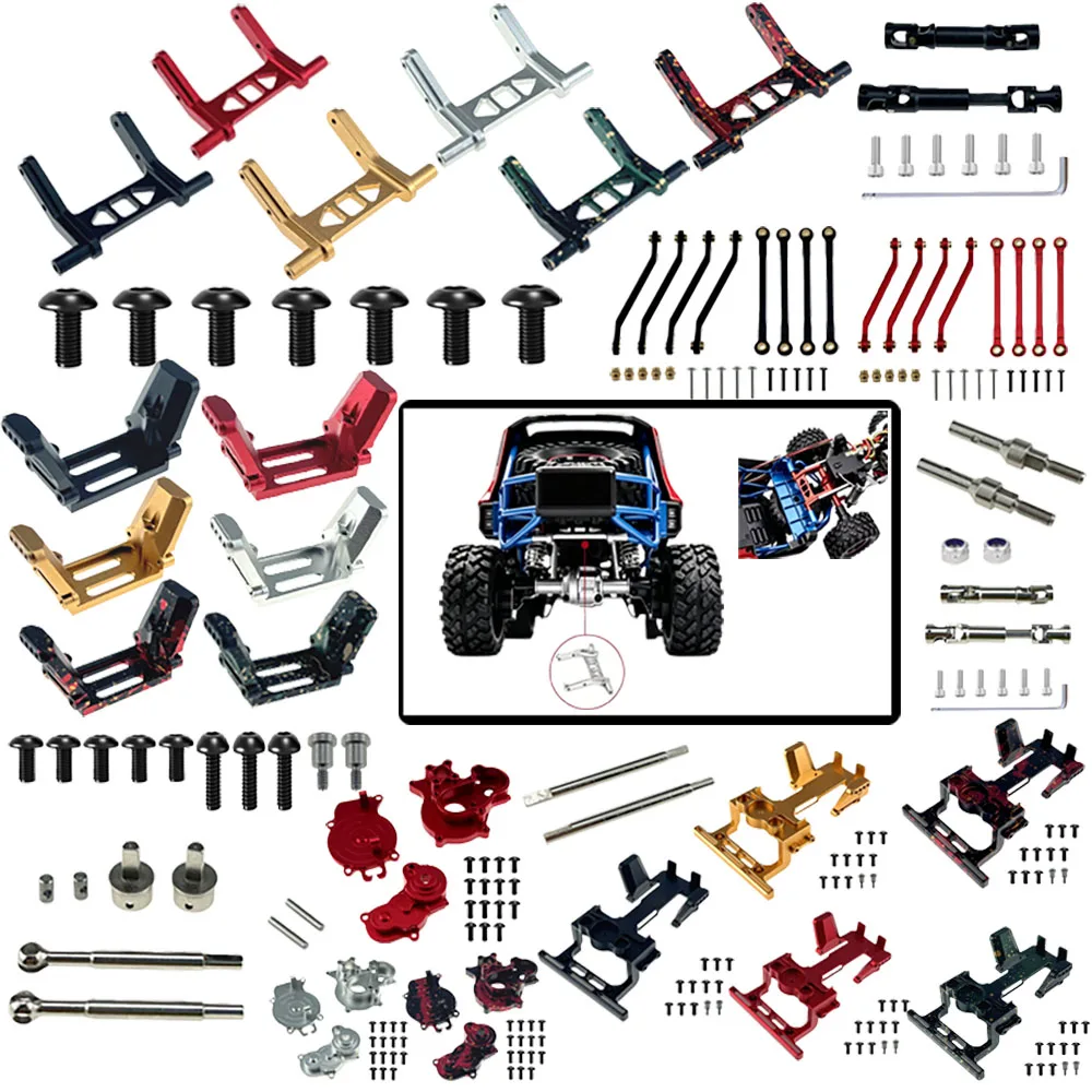 Metal Body Connector Shock Absorber Bracket Pull Rod For MJX 1/18 HYPER GO H18P RC Car Upgrade Accessories Reinforcement