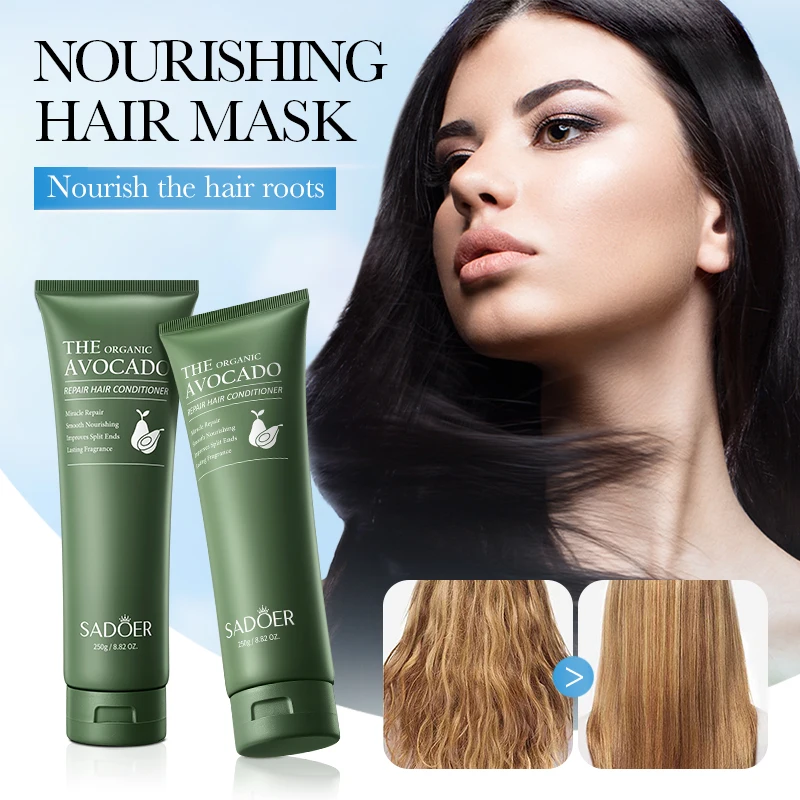 

SADOER Avocado Hair Care Essence Hair Conditioner Repair Dry Damaged Hair Smooth Nourishing Moisturizing Treatments for Hair