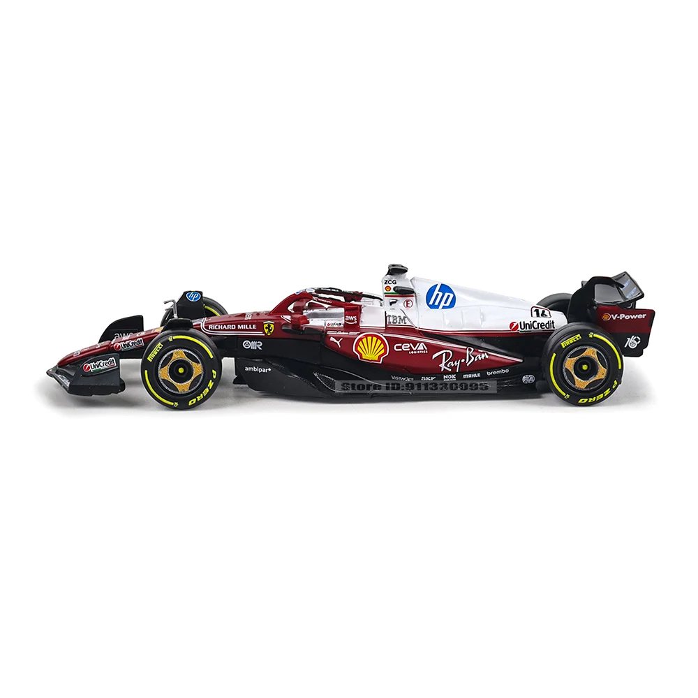 Bburago 1:43 2025 F1 Ferrari SF25 Monza #16 Charles Leclerc #44 Lewis Hamilton Alloy Car Die Cast Model Toy Collectible view 5
