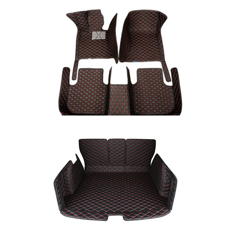 Factory Wholesale Double Layer Car Floor Mats and Trunk Mats XPE Car Mats for Custom  X1 X3 X4 X5 X6 X7 All Models