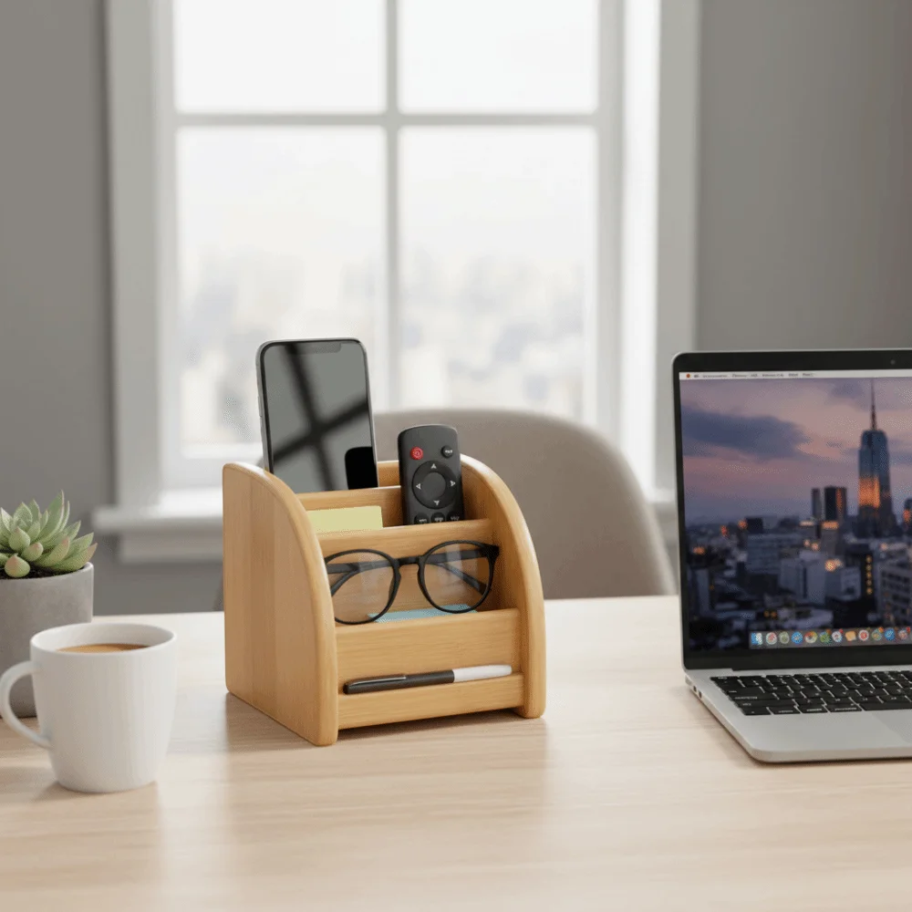 

Wooden Creative Desktop Drawer Varnished Wood Multifunctional Design Pen Storage Box Home Dresser Simple Bamboo