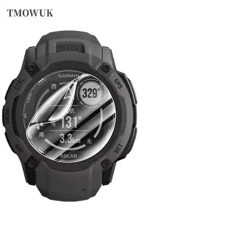 For Garmin Instinct 2 2X 3 3E Crossover 40 45 50 Mm Protector Soft TPU Hydrogel Film HD Clear Anti-scratch Watch Protective