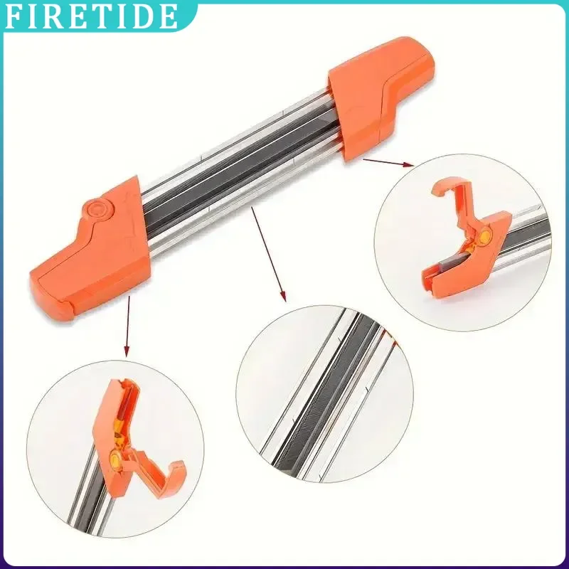 Manual 2 in 1 Chainsaw Sharpener Grinding Stone 4.0mm 4.8mm Chain File Saw Blade Sharpening Tool for Woodworking Maintenance